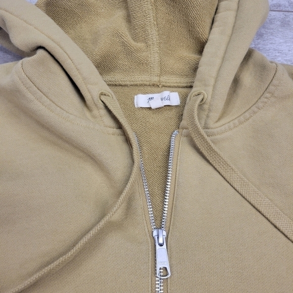 Madewell (Re)sourced Cotton Relaxed Hoodie Sweatshirt in Olive Surplus - Picture 4 of 7